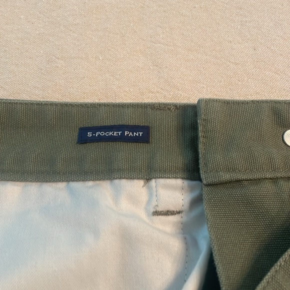 Vineyard Vines, 5-pocket Canvas Pants Olive Green 32x30 - Picture 6 of 8